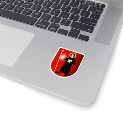 Glaris-coat of arms 3d (Switzerland) (Coat of Arms) STICKER Vinyl Kiss-Cut Decal - The Sticker Space