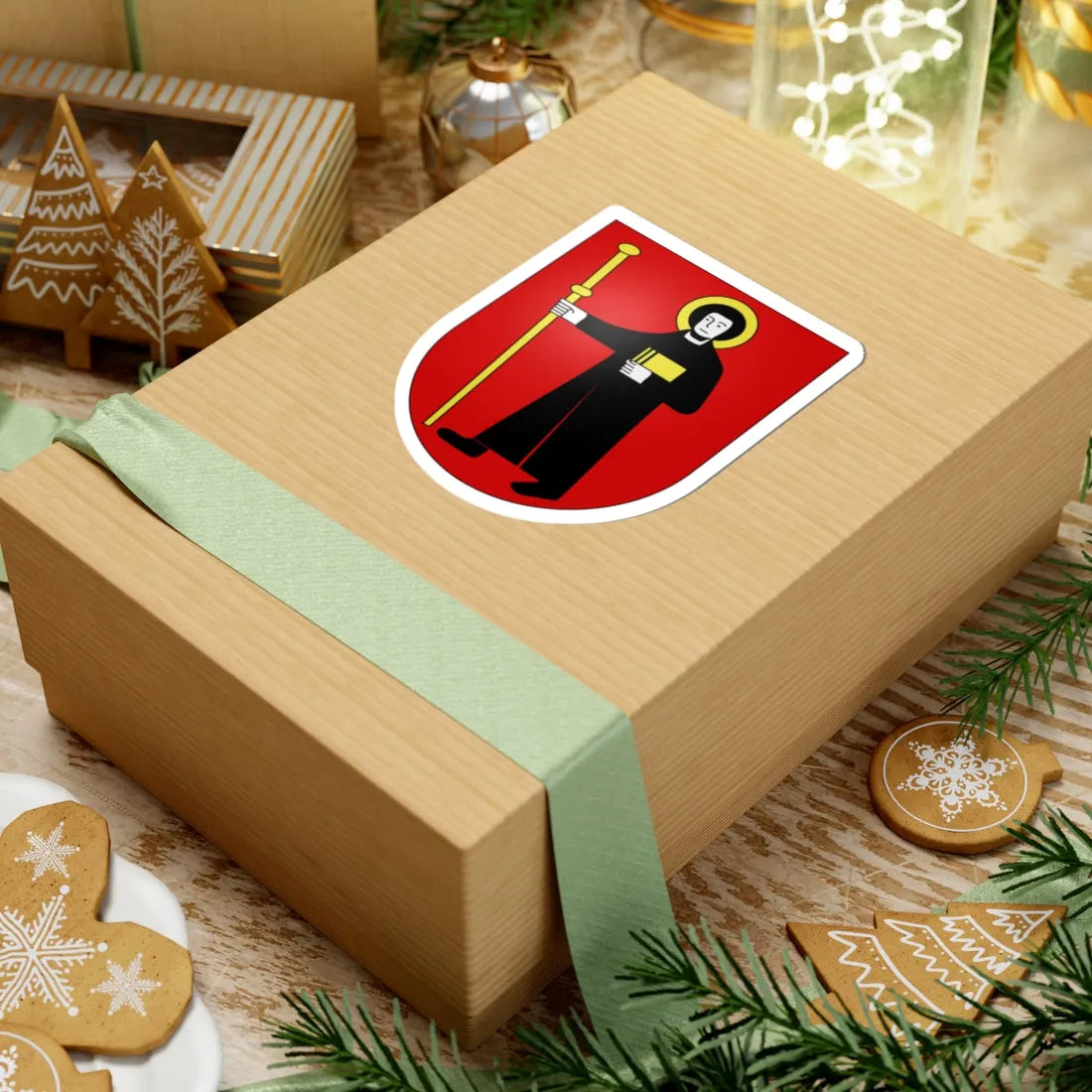 Glaris-coat of arms (Switzerland) (Coat of Arms) STICKER Vinyl Kiss-Cut Decal - The Sticker Space