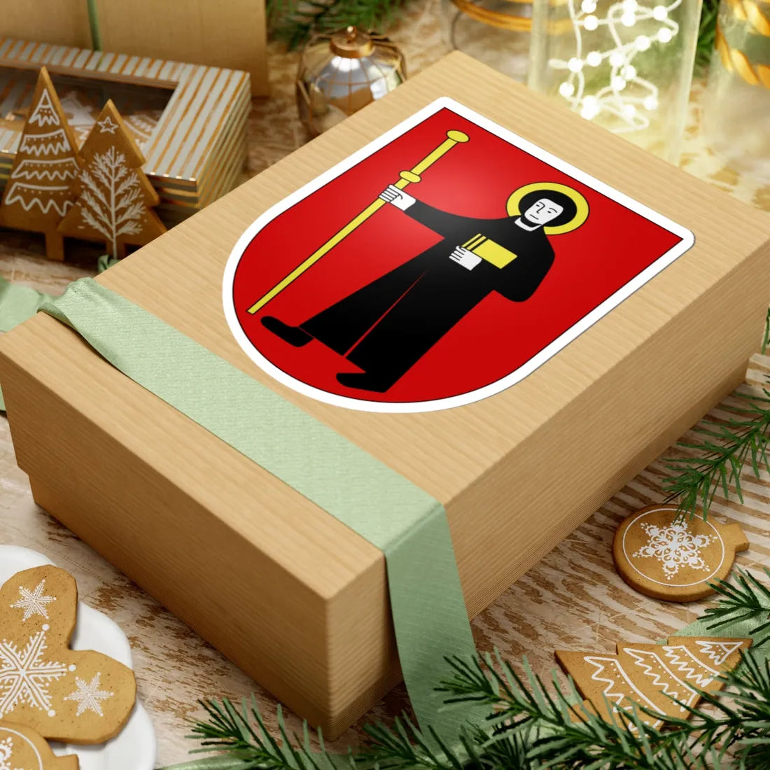 Glaris-coat of arms (Switzerland) (Coat of Arms) STICKER Vinyl Kiss-Cut Decal - The Sticker Space