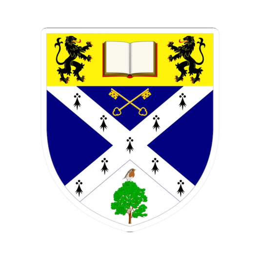 Glasgow Caledonian University arms (Scotland) (Coat of Arms) STICKER Vinyl Kiss-Cut Decal 2 Inch White - The Sticker Space