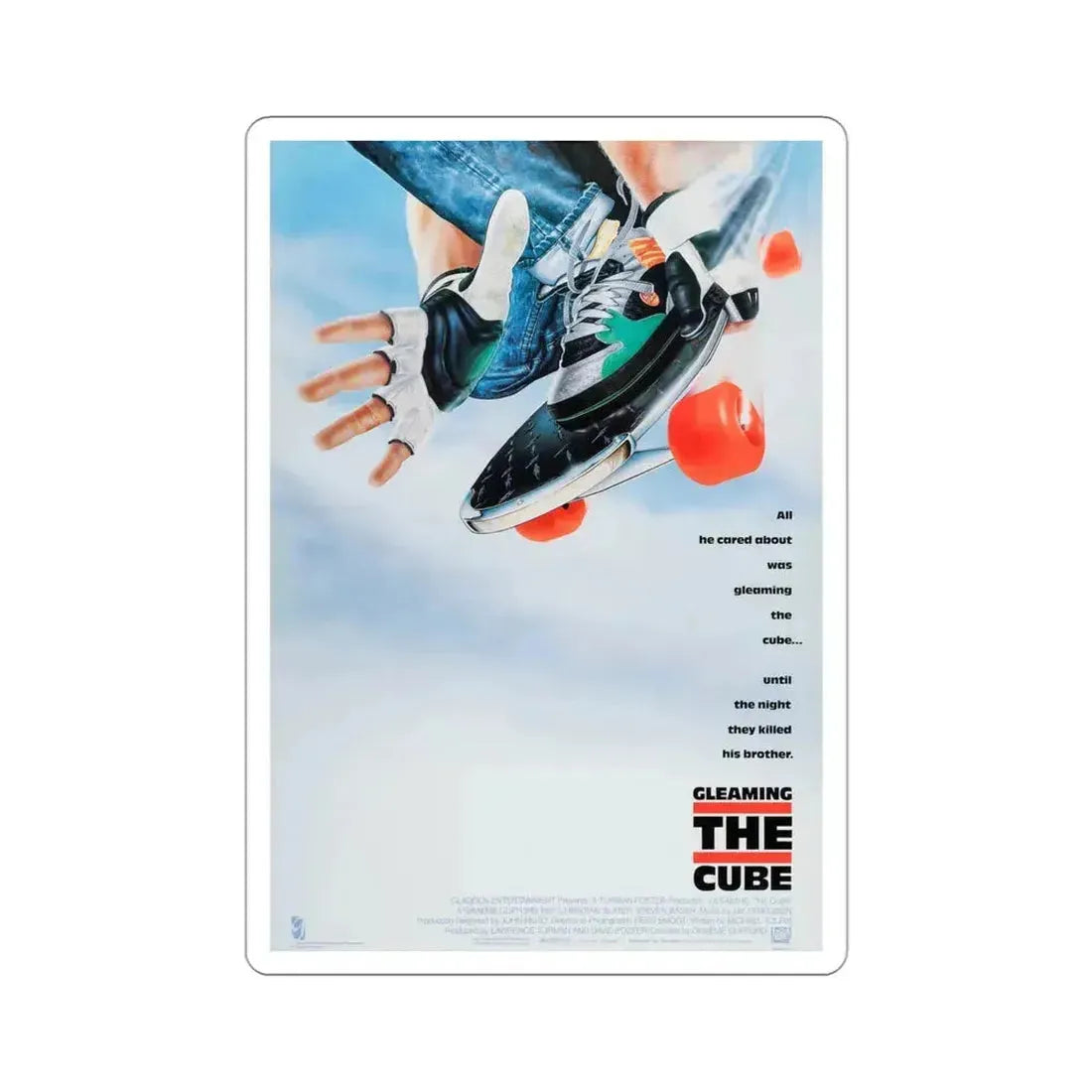 Gleaming the Cube 1989 Movie Poster STICKER Vinyl Die-Cut Decal 4 Inch - The Sticker Space