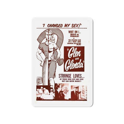 GLEN OR GLENDA 1953 Movie Poster - Die-Cut Magnet-4" x 4"-The Sticker Space