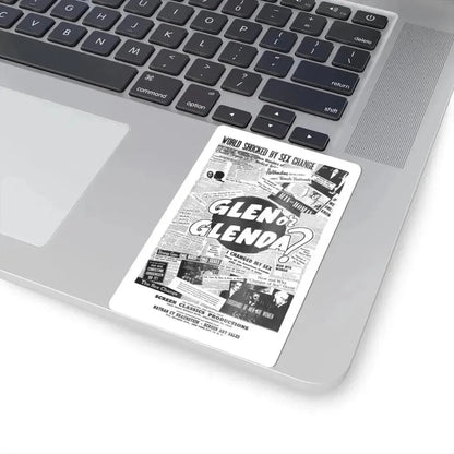 GLEN OR GLENDA (2) 1953 Movie Poster - STICKER Vinyl Kiss-Cut Decal - The Sticker Space