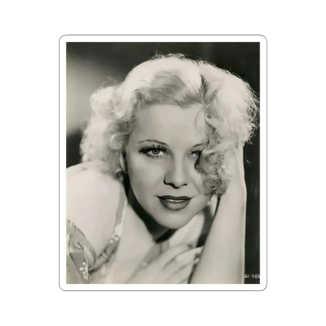 Glenda Farrell #39 (Vintage Female Icon) STICKER Vinyl Kiss-Cut Decal 4 Inch White - The Sticker Space