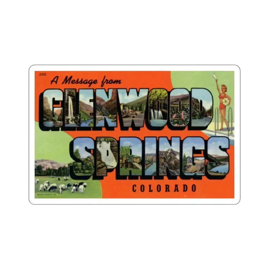 Glenwood Springs Colorado (Greeting Cards) STICKER Vinyl Die-Cut Decal 2 Inch - The Sticker Space