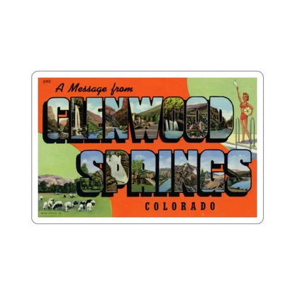 Glenwood Springs Colorado (Greeting Cards) STICKER Vinyl Die-Cut Decal 3 Inch - The Sticker Space