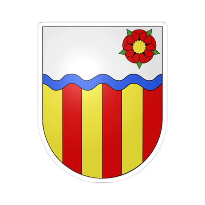 Gletterens-coat of arms (Switzerland) (Coat of Arms) STICKER Vinyl Kiss-Cut Decal 4 Inch White - The Sticker Space