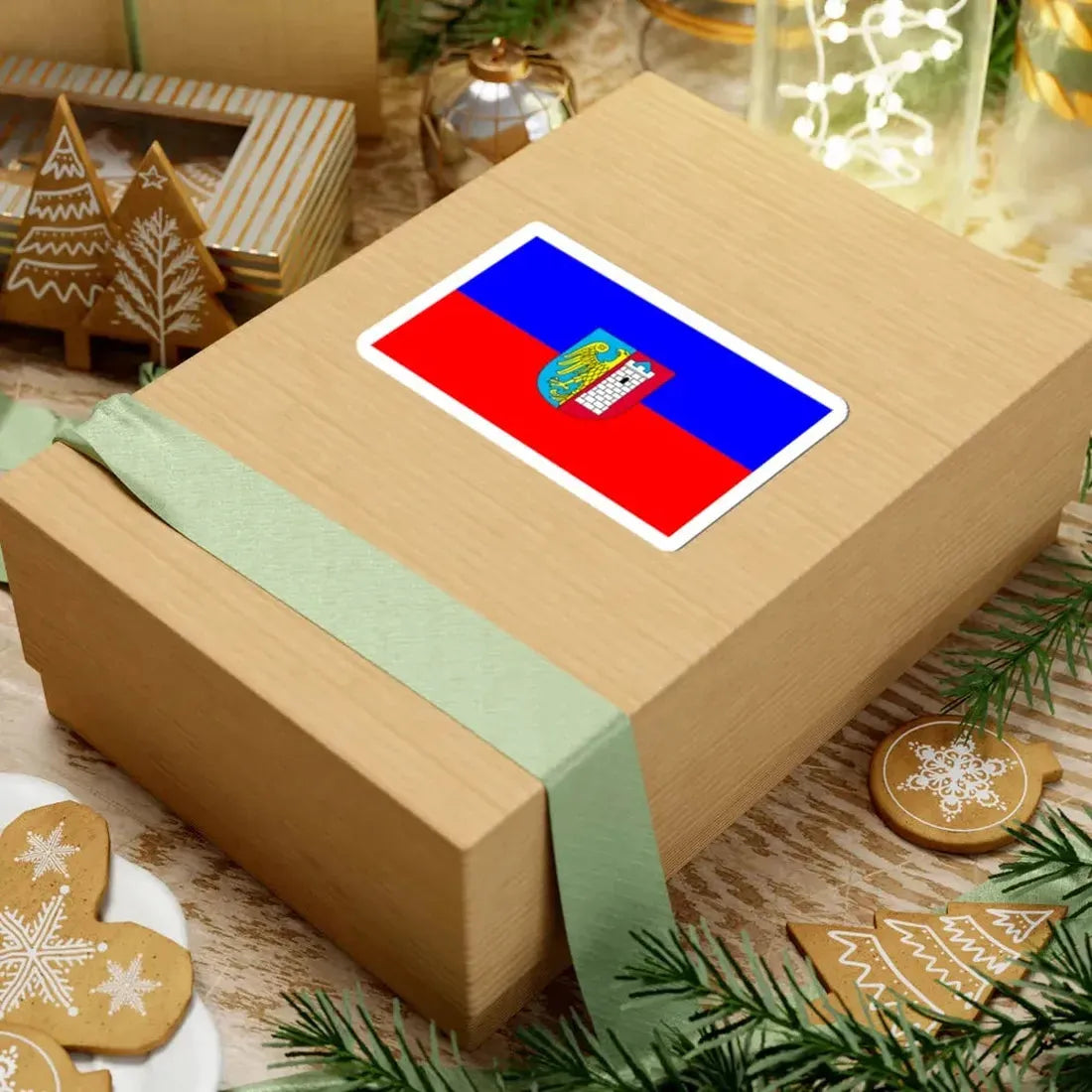 Gliwice flaga (Poland) STICKER Vinyl Kiss-Cut Decal - The Sticker Space