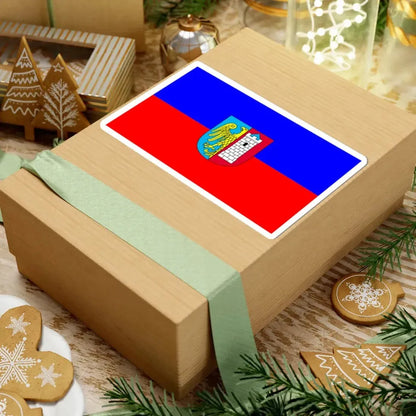 Gliwice flaga (Poland) STICKER Vinyl Kiss-Cut Decal - The Sticker Space