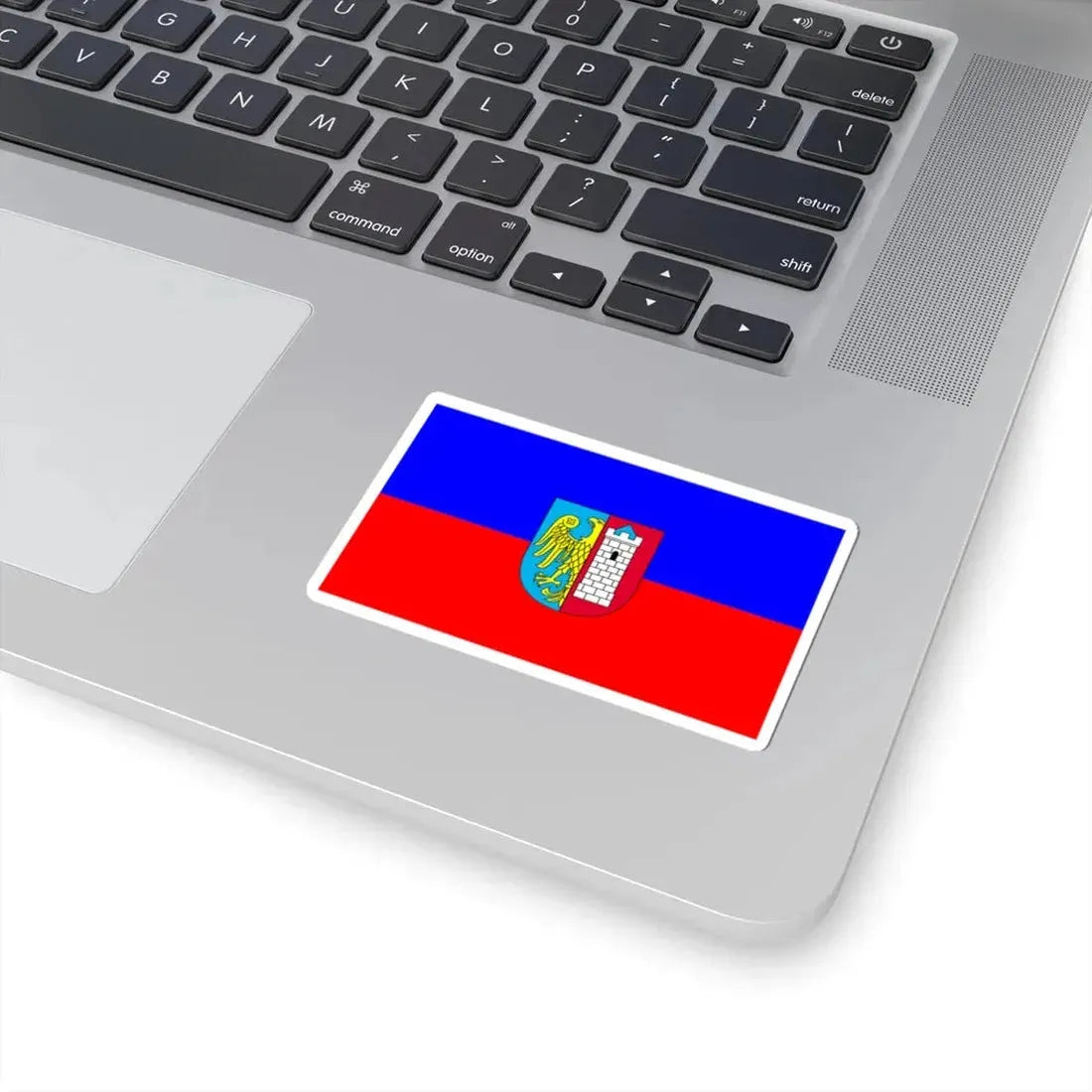 Gliwice flaga (Poland) STICKER Vinyl Kiss-Cut Decal - The Sticker Space