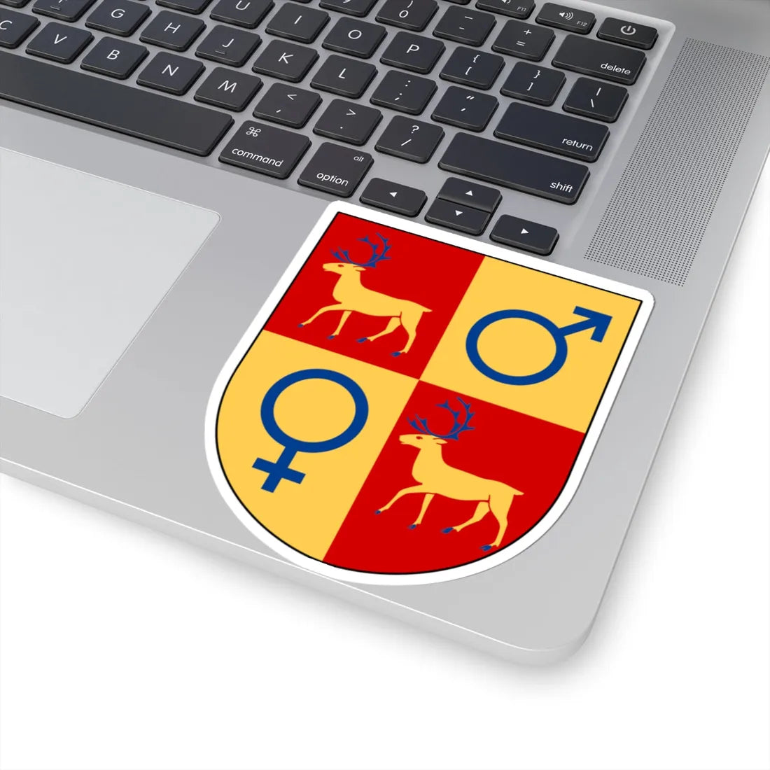 Gällivare kommunvapen (Sweden) (Coat of Arms) STICKER Vinyl Kiss-Cut Decal - The Sticker Space