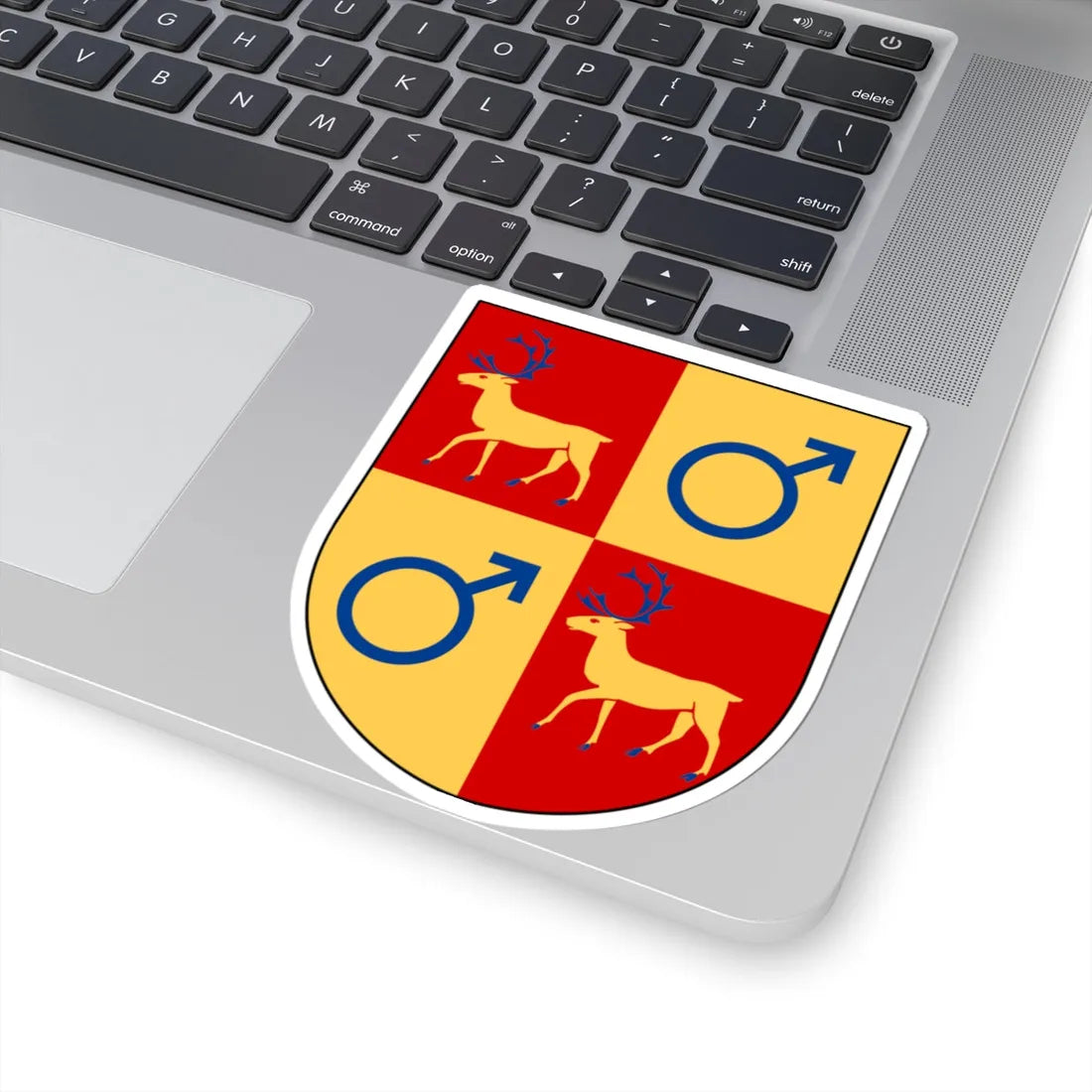 Gällivare vapen (Sweden) (Coat of Arms) STICKER Vinyl Kiss-Cut Decal - The Sticker Space