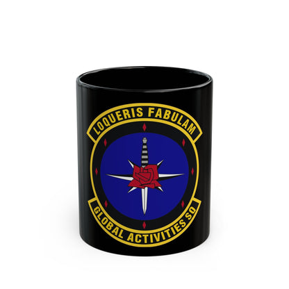 Global Activities Squadron (U.S. Air Force) Black Coffee Mug-11oz-The Sticker Space