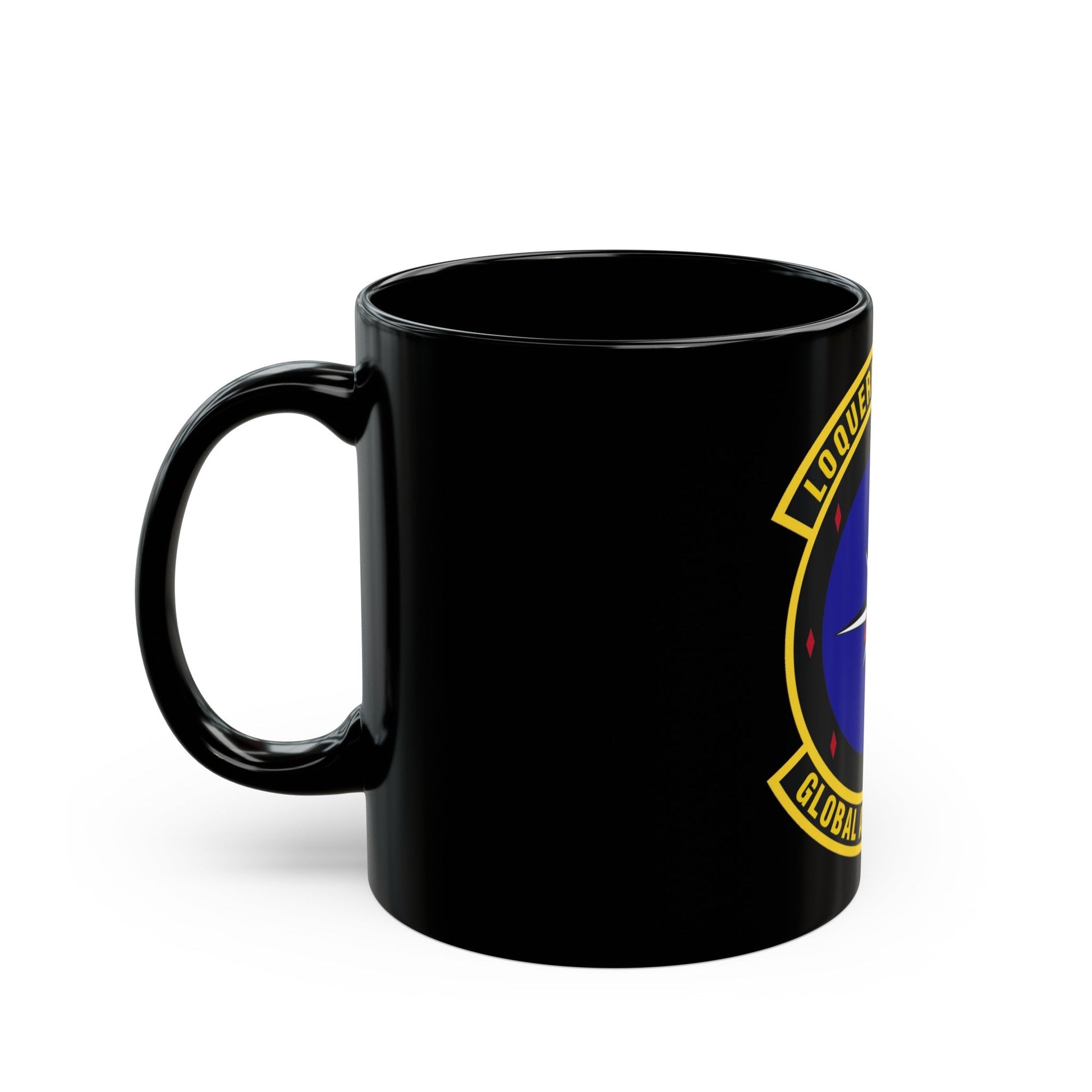 Global Activities Squadron (U.S. Air Force) Black Coffee Mug-The Sticker Space