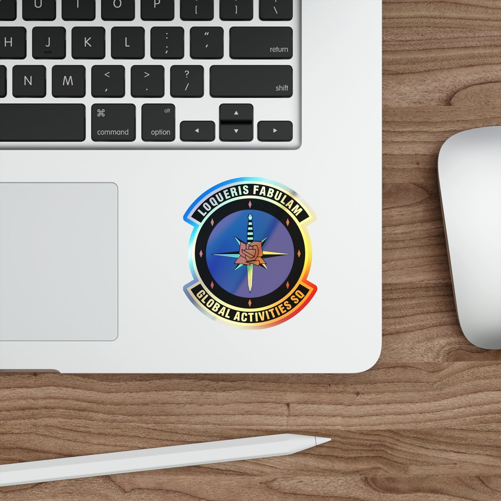 Global Activities Squadron (U.S. Air Force) Holographic STICKER Die-Cut Vinyl Decal-The Sticker Space