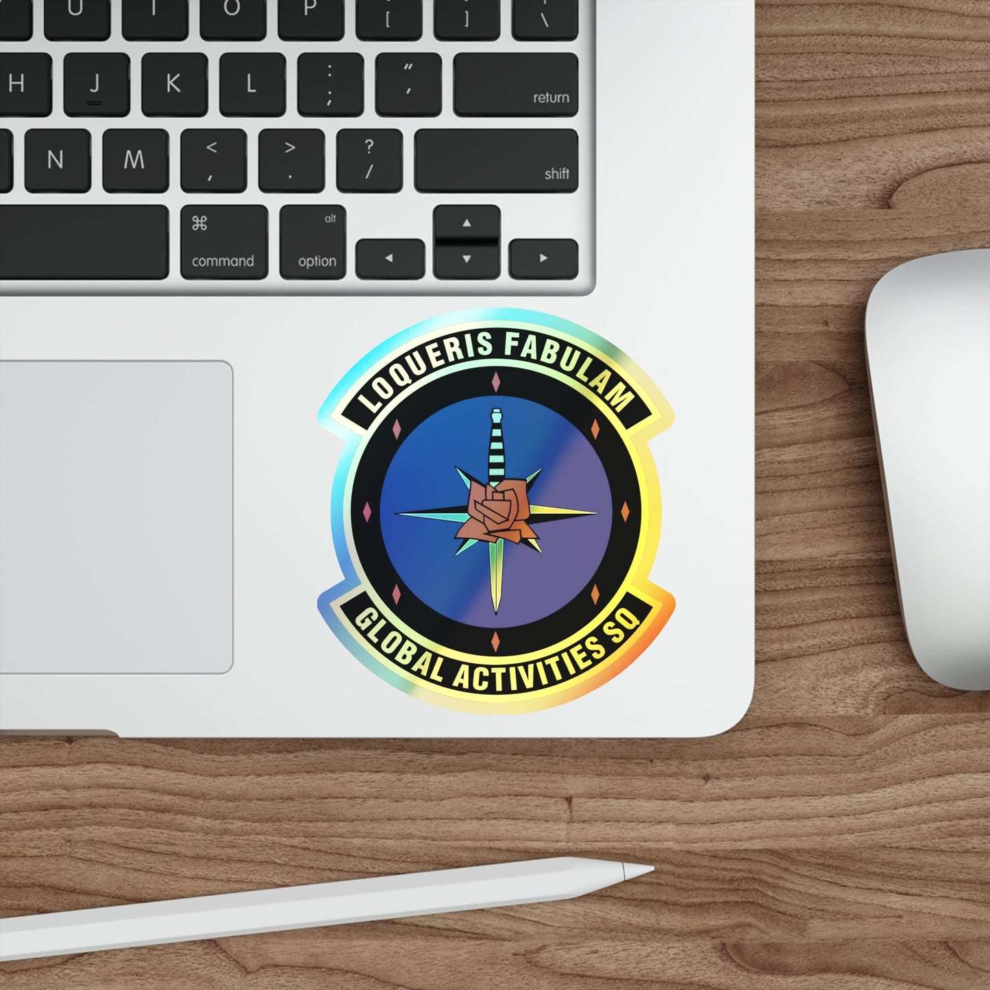 Global Activities Squadron (U.S. Air Force) Holographic STICKER Die-Cut Vinyl Decal-The Sticker Space