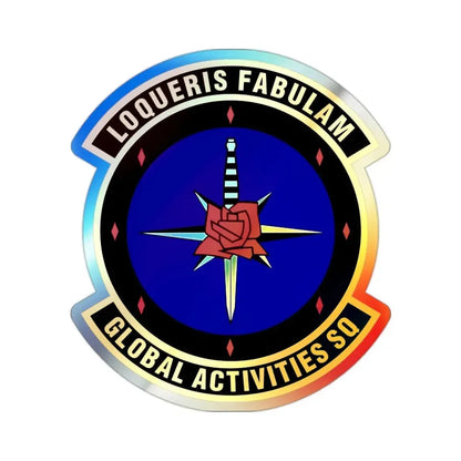 Global Activities Squadron (U.S. Air Force) Holographic STICKER Die-Cut Vinyl Decal 2 Inch Holographic - The Sticker Space