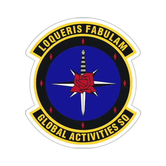 Global Activities Squadron (U.S. Air Force) STICKER Vinyl Die-Cut Decal 2 Inch - The Sticker Space