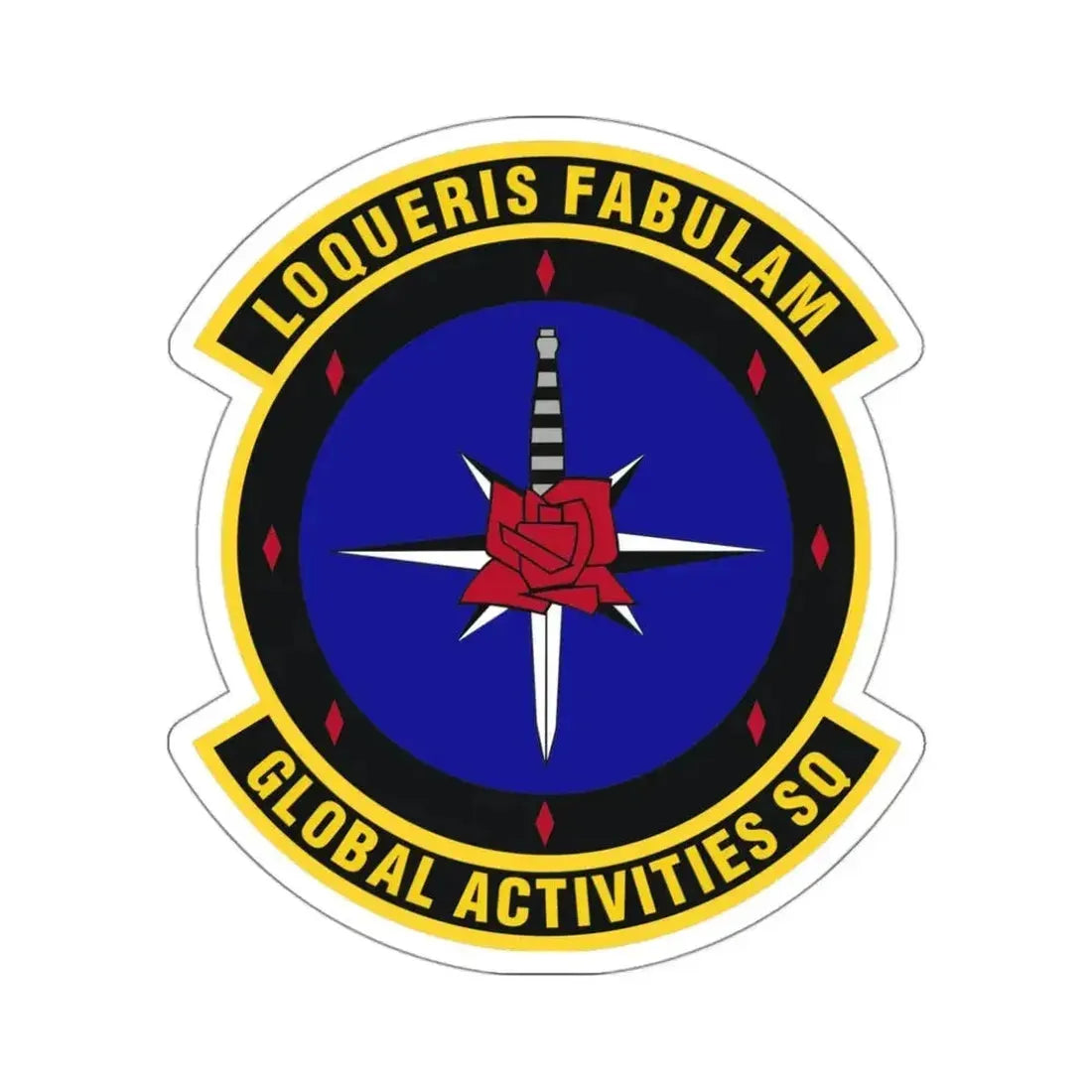Global Activities Squadron (U.S. Air Force) STICKER Vinyl Die-Cut Decal - The Sticker Space