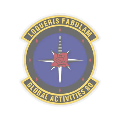 Global Activities Squadron (U.S. Air Force) STICKER Vinyl Kiss-Cut Decal 2 Inch Transparent - The Sticker Space