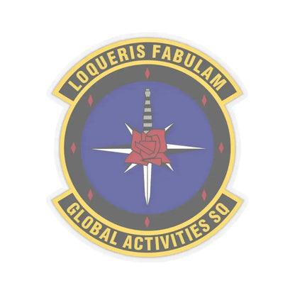 Global Activities Squadron (U.S. Air Force) STICKER Vinyl Kiss-Cut Decal 4 Inch Transparent - The Sticker Space