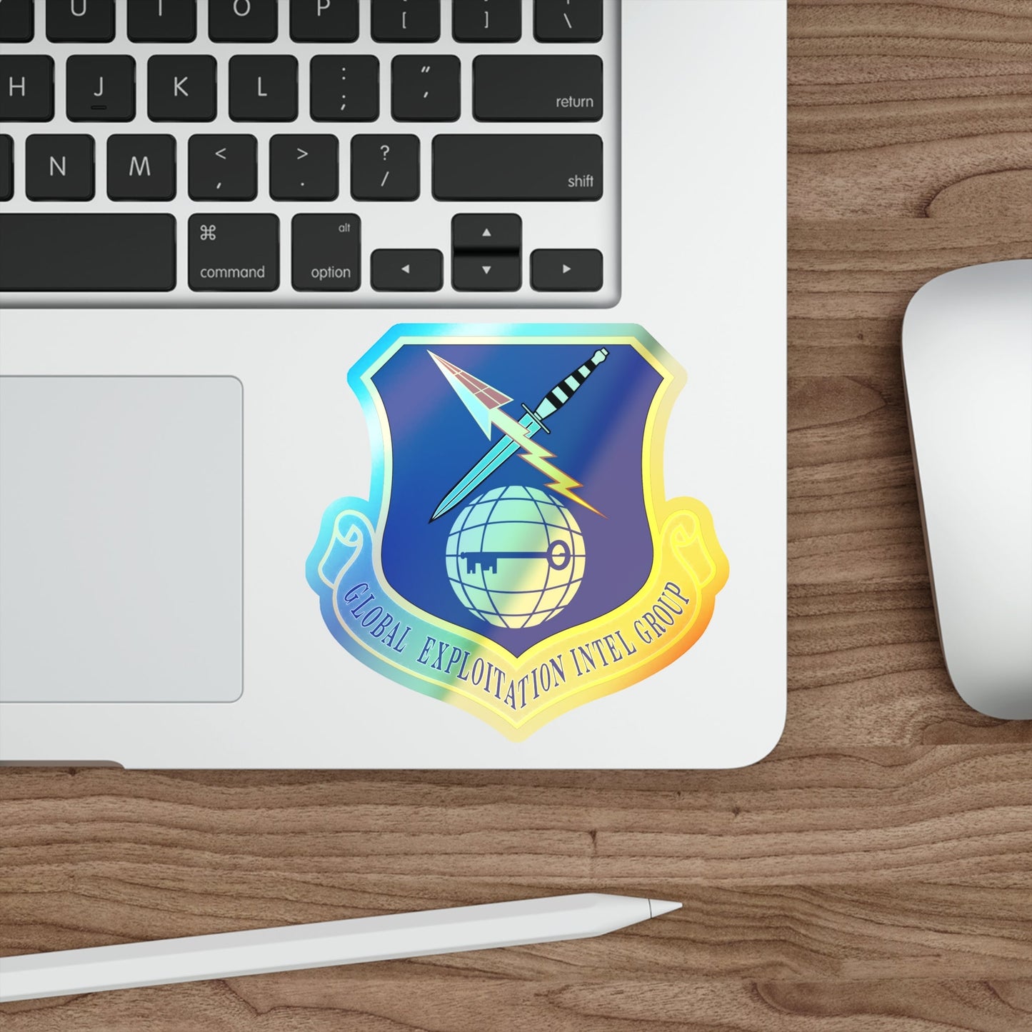 Global Exploitation Intelligence Group (U.S. Air Force) Holographic STICKER Die-Cut Vinyl Decal-The Sticker Space