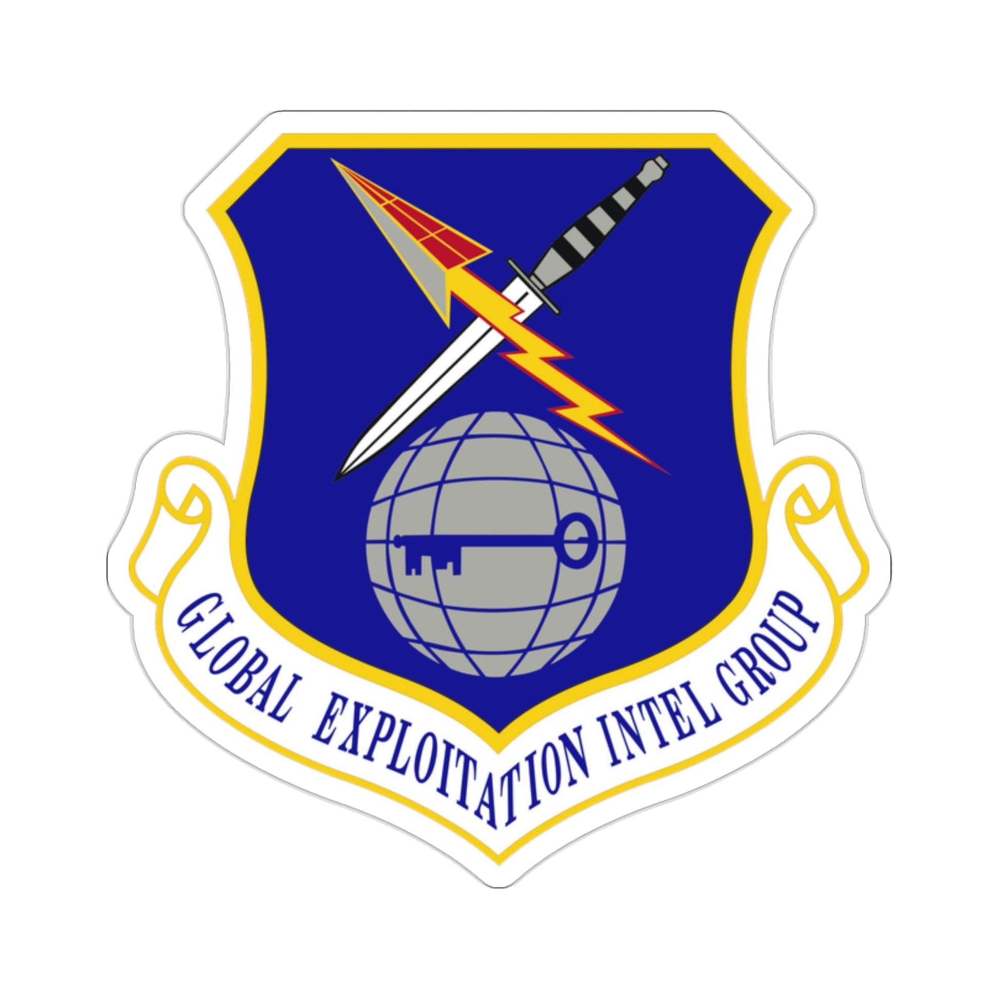 Global Exploitation Intelligence Group (U.S. Air Force) STICKER Vinyl Die-Cut Decal-2 Inch-The Sticker Space