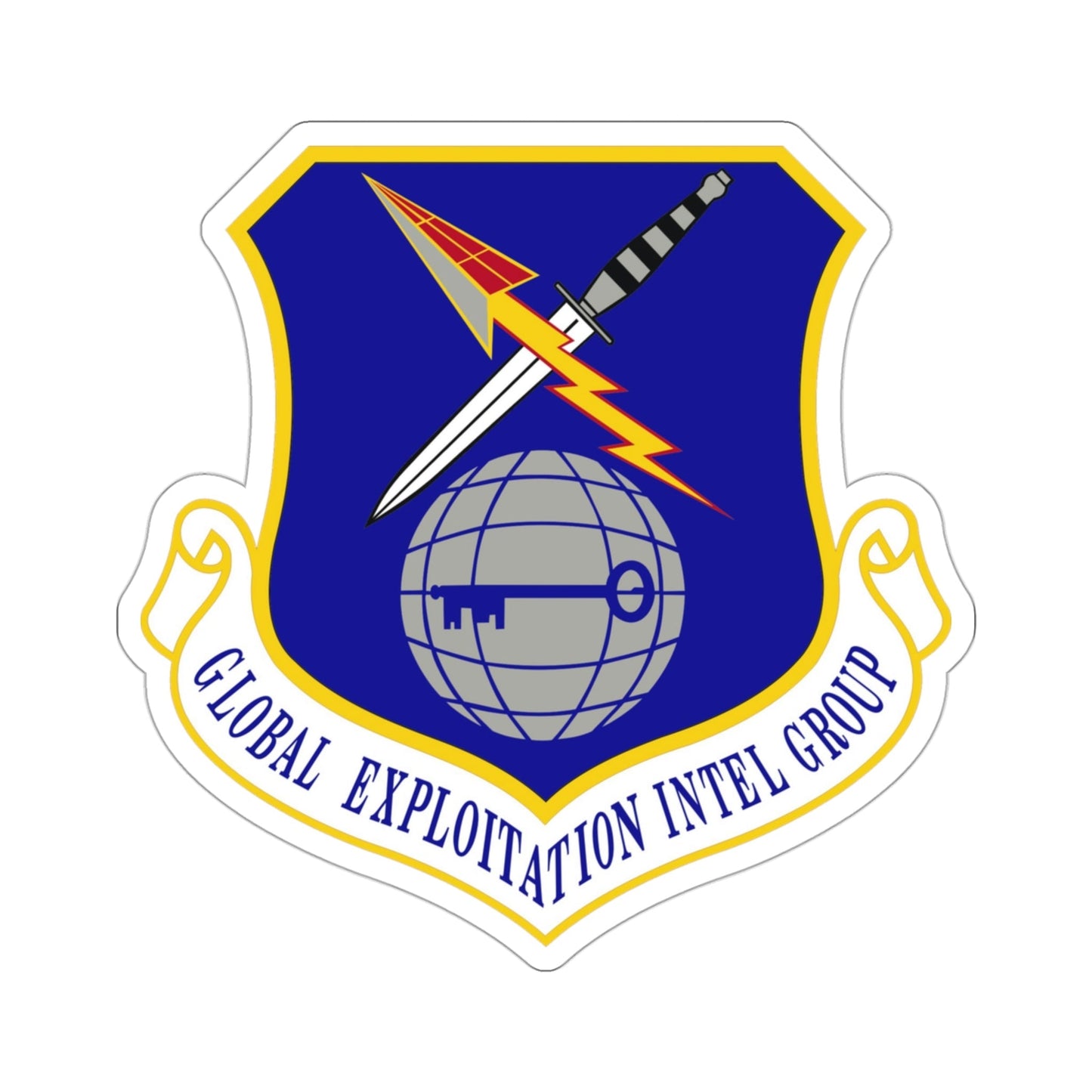 Global Exploitation Intelligence Group (U.S. Air Force) STICKER Vinyl Die-Cut Decal-3 Inch-The Sticker Space