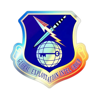 Global Exploitation Intelligence Group (U.S. Air Force) Holographic STICKER Die-Cut Vinyl Decal 2 Inch Holographic - The Sticker Space