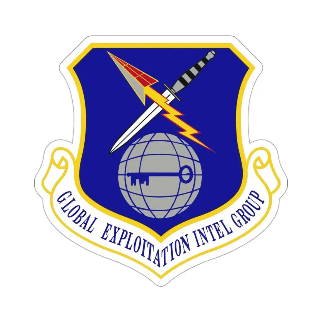 Global Exploitation Intelligence Group (U.S. Air Force) STICKER Vinyl Die-Cut Decal 3 Inch - The Sticker Space