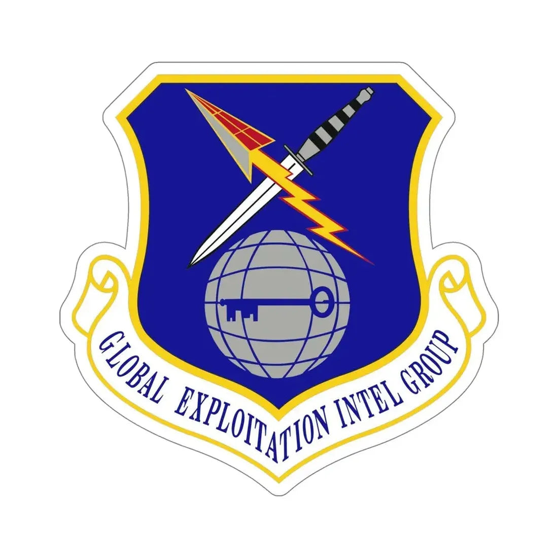 Global Exploitation Intelligence Group (U.S. Air Force) STICKER Vinyl Die-Cut Decal 6 Inch - The Sticker Space