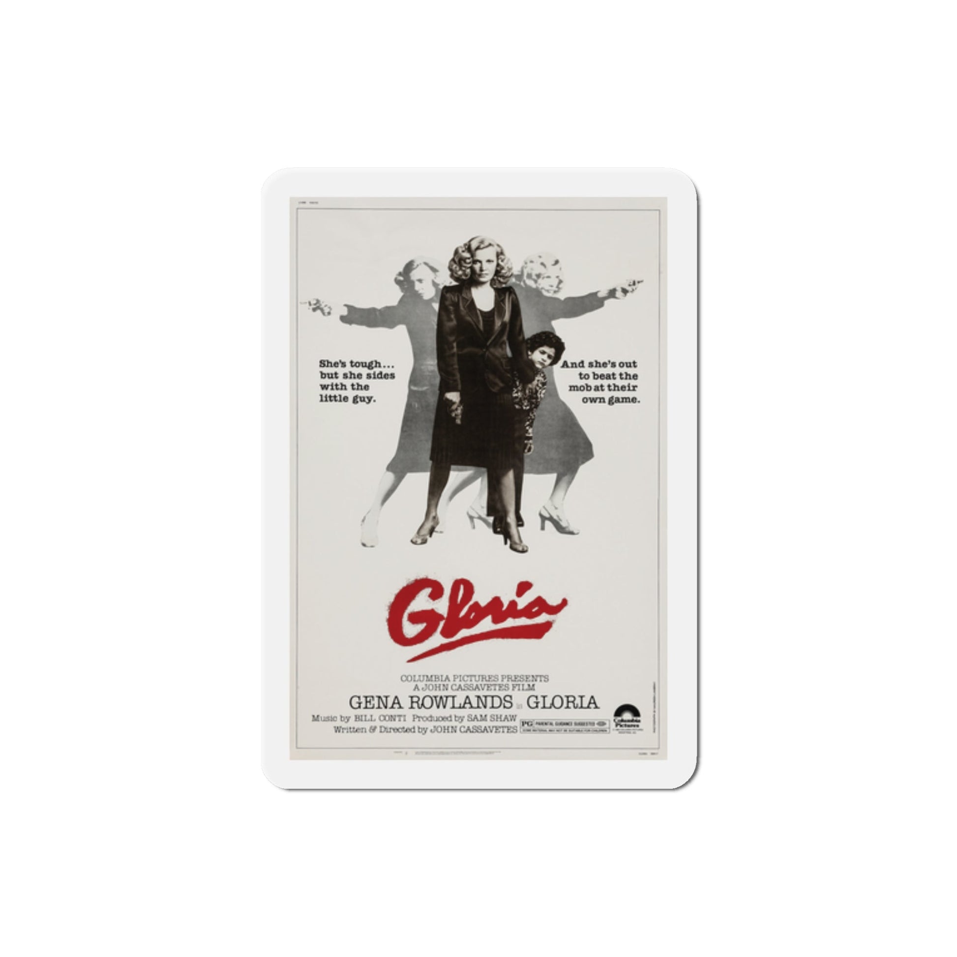 Gloria 1980 Movie Poster Die-Cut Magnet-2" x 2"-The Sticker Space