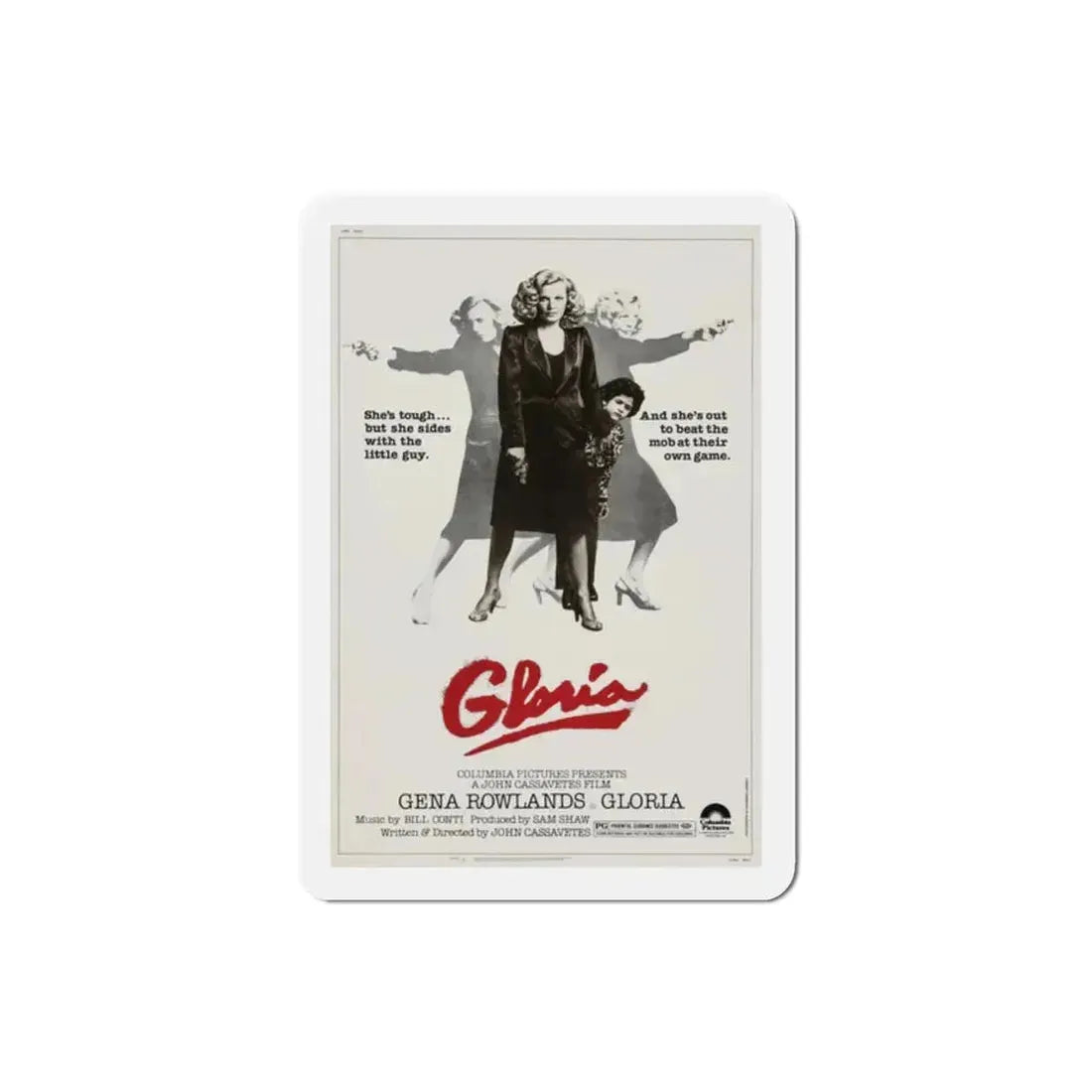 Gloria 1980 Movie Poster Refrigerator Magnet 2 Inch - The Sticker Space