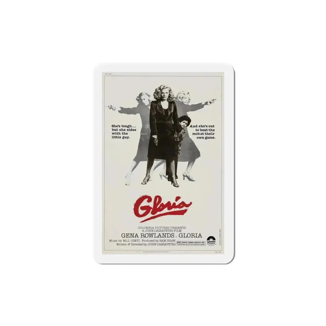 Gloria 1980 Movie Poster Refrigerator Magnet - The Sticker Space