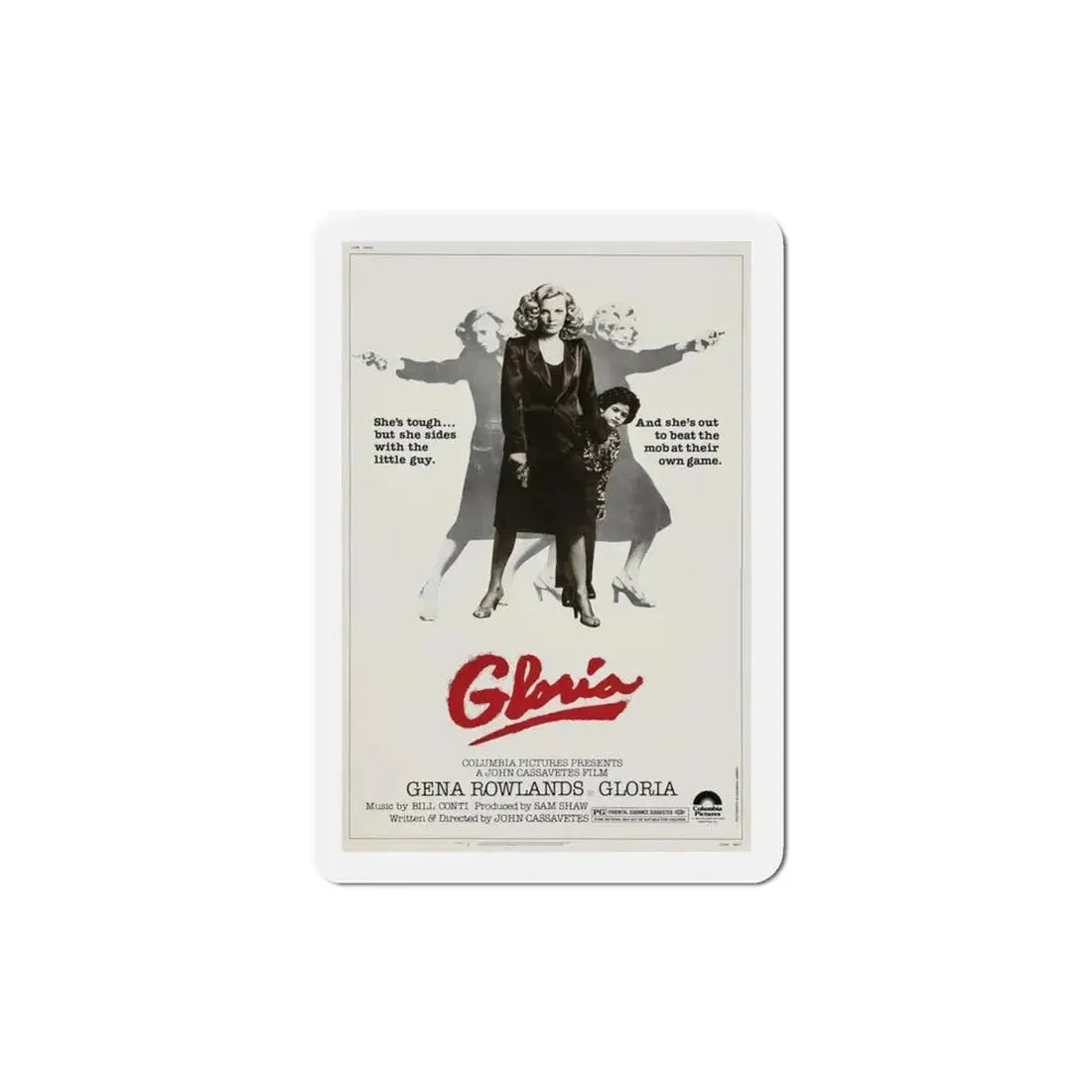 Gloria 1980 Movie Poster Refrigerator Magnet - The Sticker Space