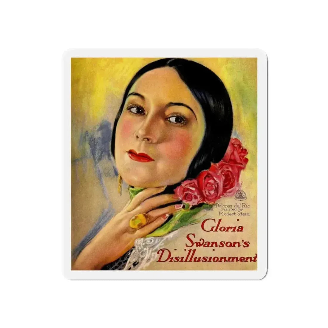 Gloria Swanson's Disillusionment (Magazine Illustration) Refrigerator Magnet - The Sticker Space