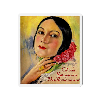 Gloria Swanson's Disillusionment (Magazine Illustration) Refrigerator Magnet-3" x 3"-The Sticker Space