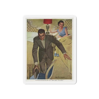 Go ahead and drop the oher one... The Saturday Evening Post illustration (Magazine Illustration) Refrigerator Magnet 6 Inch Die-Cut - The Sticker Space