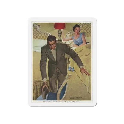 Go ahead and drop the oher one... The Saturday Evening Post illustration (Magazine Illustration) Refrigerator Magnet - The Sticker Space