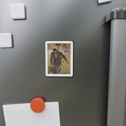 Go ahead and drop the oher one... The Saturday Evening Post illustration (Magazine Illustration) Refrigerator Magnet-The Sticker Space