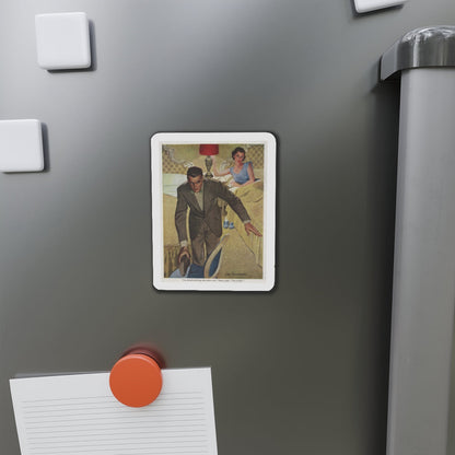 Go ahead and drop the oher one... The Saturday Evening Post illustration (Magazine Illustration) Refrigerator Magnet-The Sticker Space