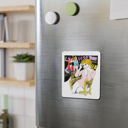 Go-Go Pin Music (Magazine Illustration) Refrigerator Magnet-The Sticker Space