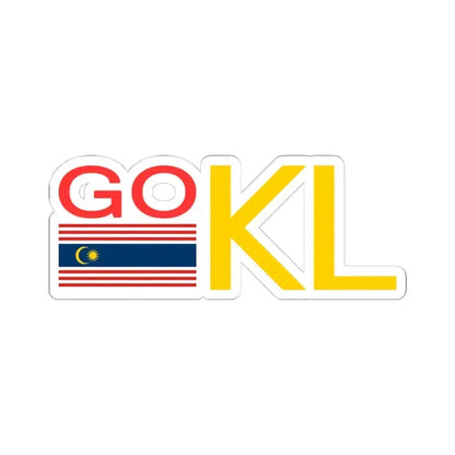 Go KL (Logo) STICKER Vinyl Kiss-Cut Decal 4 Inch White - The Sticker Space
