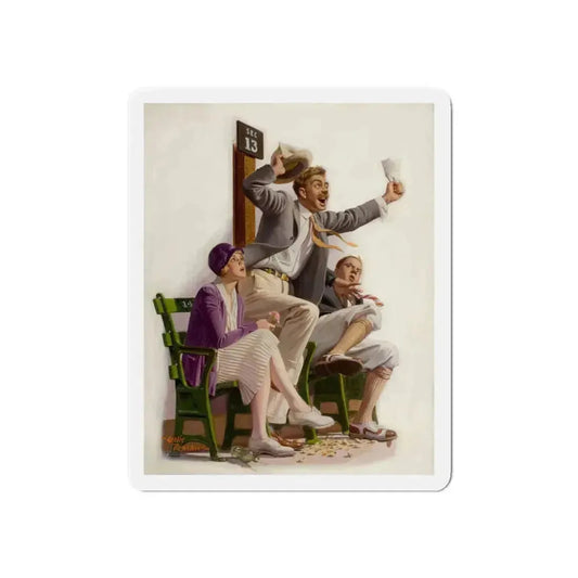 Go Yankees, Liberty magazine cover, August 7, 1926 (Magazine Illustration) Refrigerator Magnet 6 Inch Die-Cut - The Sticker Space