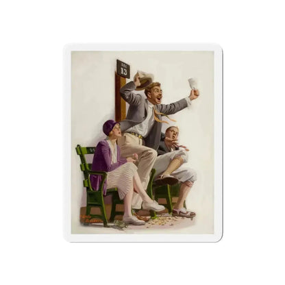 Go Yankees, Liberty magazine cover, August 7, 1926 (Magazine Illustration) Refrigerator Magnet - The Sticker Space