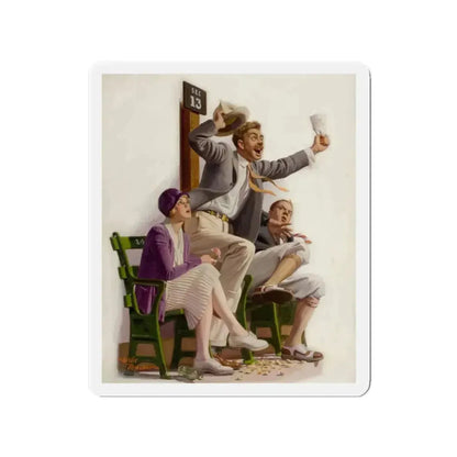 Go Yankees, Liberty magazine cover, August 7, 1926 (Magazine Illustration) Refrigerator Magnet - The Sticker Space