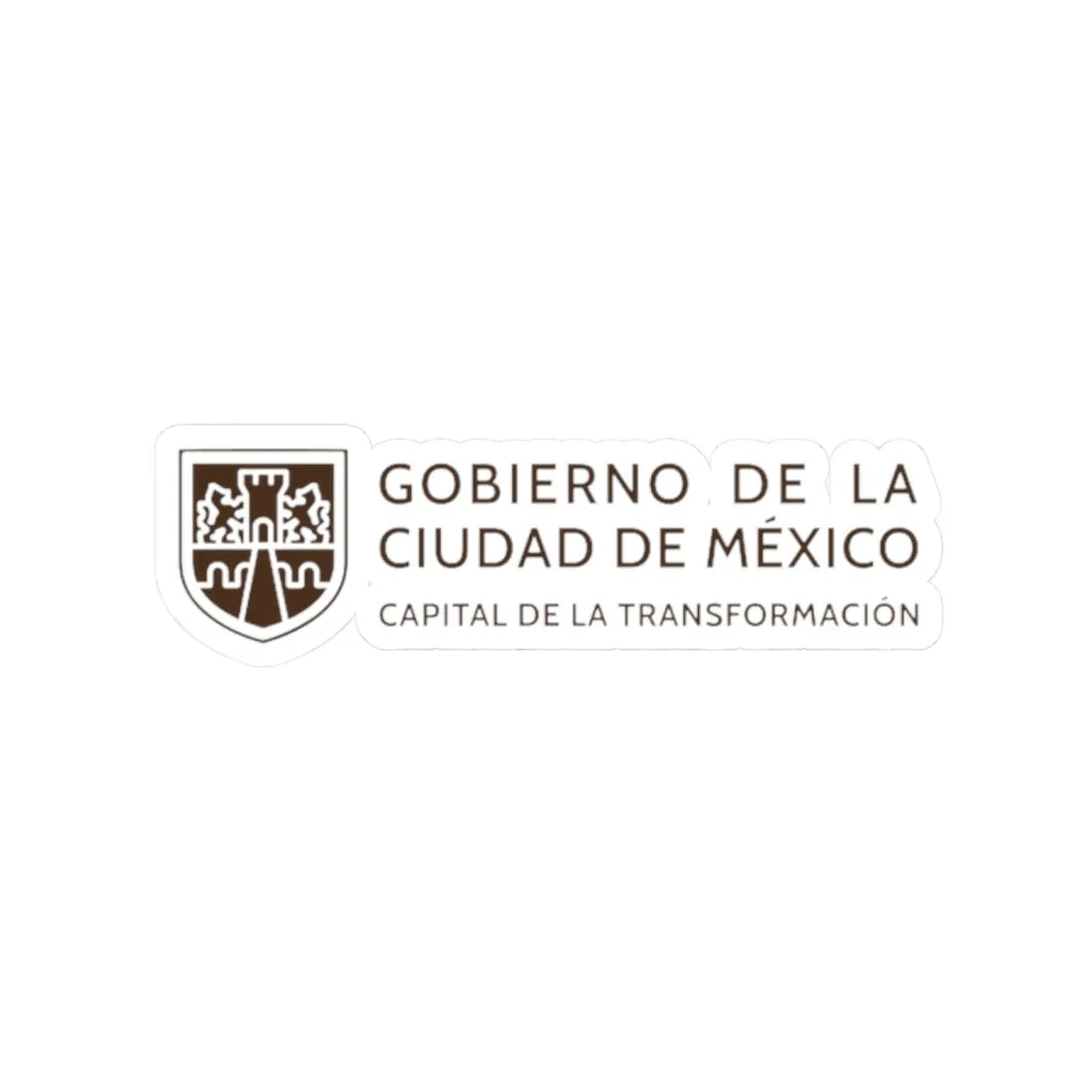Gobierno de la Ciudad de México 2024-2030 2 (Costa Rica) (Coat of Arms) STICKER Vinyl Kiss-Cut Decal 2 Inch White - The Sticker Space
