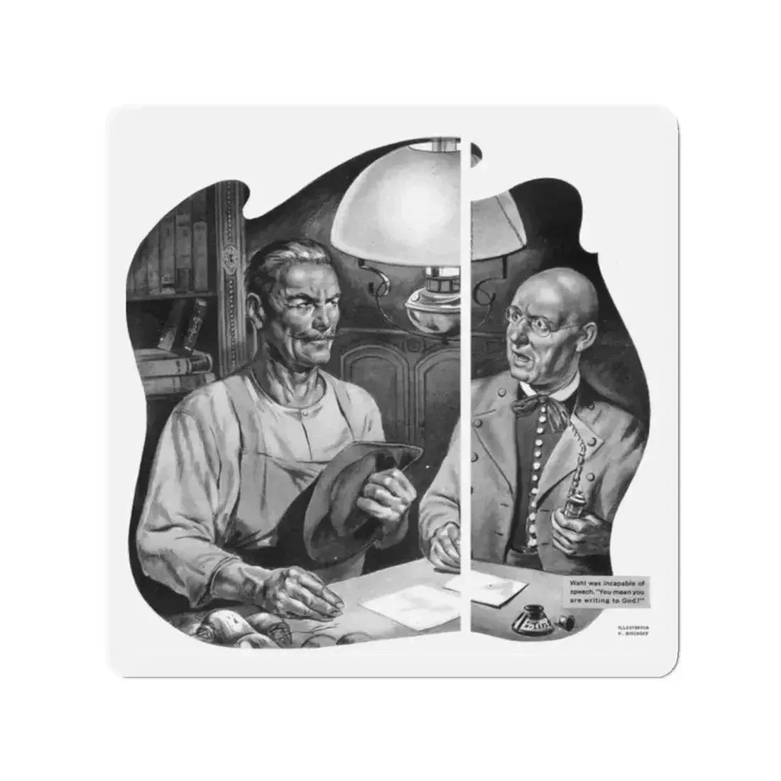 God and Doctor Goebbels, Liberty magazine, June 7, 1941 (Magazine Illustration) Refrigerator Magnet - The Sticker Space