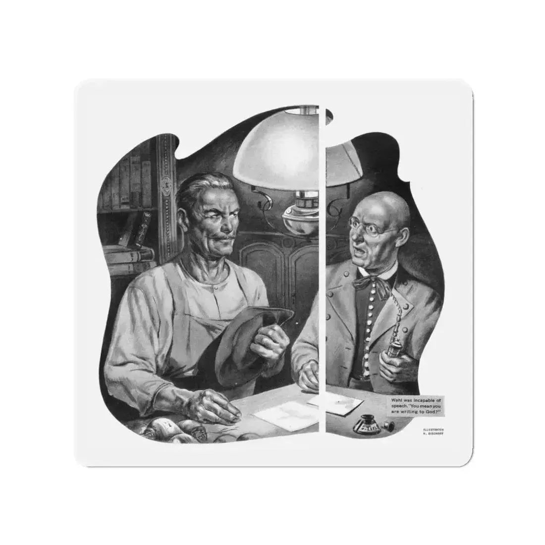 God and Doctor Goebbels, Liberty magazine, June 7, 1941 (Magazine Illustration) Refrigerator Magnet - The Sticker Space