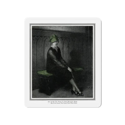 God and the Groceryman (Pt. 3-1), McCalls magazine, July 1927 (Magazine Illustration) Refrigerator Magnet 4 Inch Die-Cut - The Sticker Space